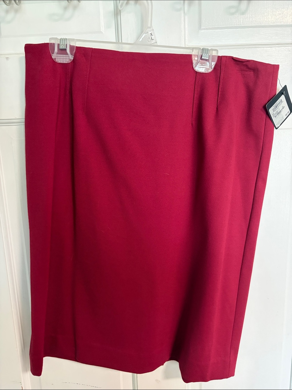 Halogen Cranberry Red Pencil Skirt